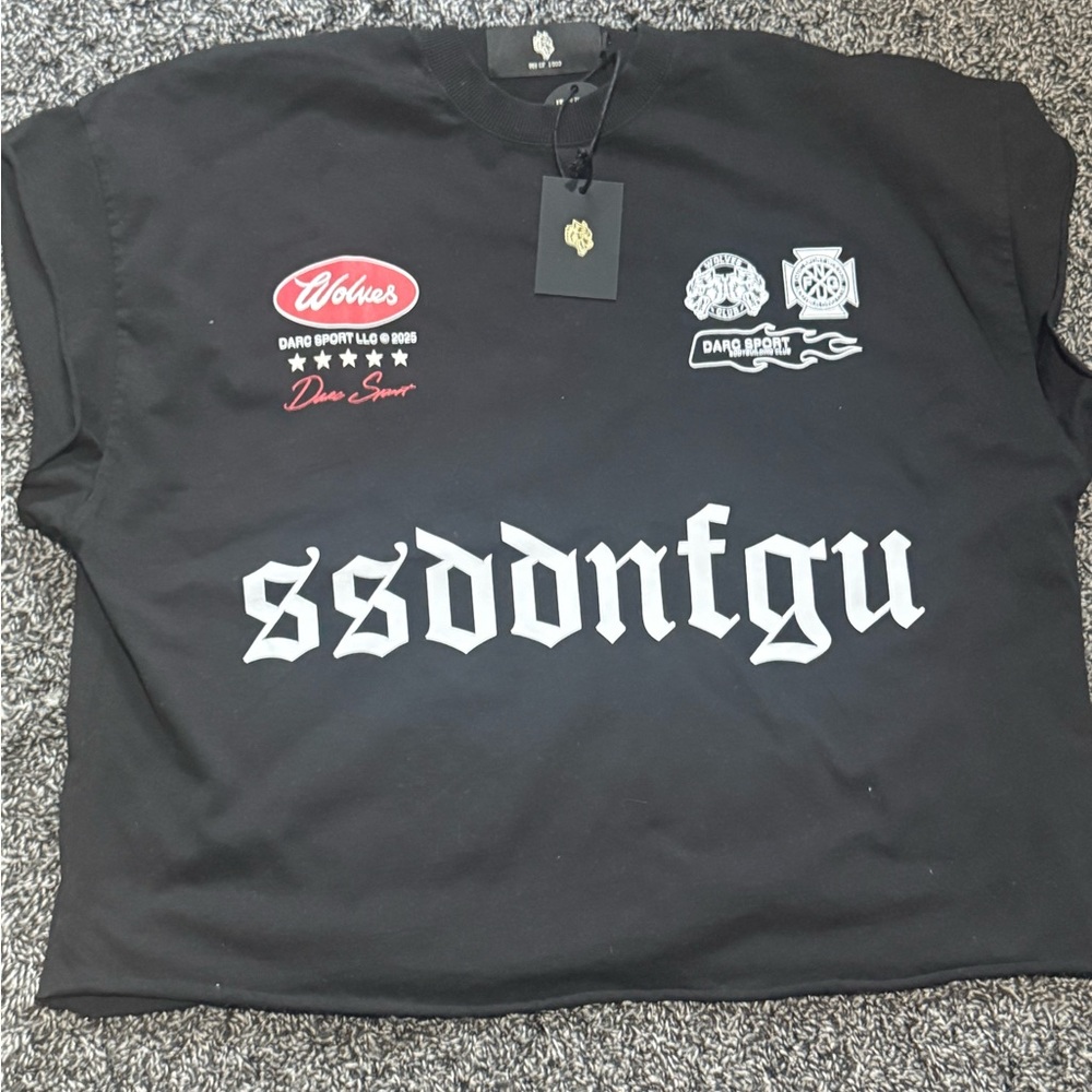 Darc Sport Black and White Logo cutoff- Tee